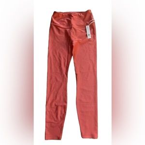 NEW Fierce + Regal S Small Shimmer Leggings Fierce Regal Coral Pink size M